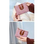 Women's RFID Bifold Leather Wallet Ladies Mini Purse with id Window Small Zipper Pocket for Coin Card Key Cash,Soft Compact Short Thin Wallet Women's RFID Bifold Leather Wallet Ladies Mini Purse with id Window Small Zipper Pocket for Coin Card Key Cash,Soft Compact Short Thin Wallet
