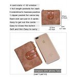 Women's RFID Bifold Leather Wallet Ladies Mini Purse with id Window Small Zipper Pocket for Coin Card Key Cash,Soft Compact Short Thin Wallet Women's RFID Bifold Leather Wallet Ladies Mini Purse with id Window Small Zipper Pocket for Coin Card Key Cash,Soft Compact Short Thin Wallet