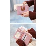 Women's RFID Bifold Leather Wallet Ladies Mini Purse with id Window Small Zipper Pocket for Coin Card Key Cash,Soft Compact Short Thin Wallet Women's RFID Bifold Leather Wallet Ladies Mini Purse with id Window Small Zipper Pocket for Coin Card Key Cash,Soft Compact Short Thin Wallet