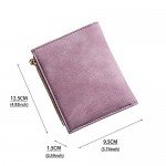 Women's RFID Bifold Leather Wallet Ladies Mini Purse with id Window Small Zipper Pocket for Coin Card Key Cash,Soft Compact Short Thin Wallet Women's RFID Bifold Leather Wallet Ladies Mini Purse with id Window Small Zipper Pocket for Coin Card Key Cash,Soft Compact Short Thin Wallet