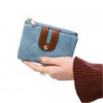 Women's RFID Bifold Leather Wallet Ladies Mini Purse with id Window Small Zipper Pocket for Coin Card Key Cash,Soft Compact Short Thin Wallet Women's RFID Bifold Leather Wallet Ladies Mini Purse with id Window Small Zipper Pocket for Coin Card Key Cash,Soft Compact Short Thin Wallet