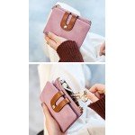 Women's RFID Bifold Leather Wallet Ladies Mini Purse with id Window Small Zipper Pocket for Coin Card Key Cash,Soft Compact Short Thin Wallet Women's RFID Bifold Leather Wallet Ladies Mini Purse with id Window Small Zipper Pocket for Coin Card Key Cash,Soft Compact Short Thin Wallet