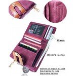 Women's RFID Bifold Leather Wallet Ladies Mini Purse with id Window Small Zipper Pocket for Coin Card Key Cash,Soft Compact Short Thin Wallet Women's RFID Bifold Leather Wallet Ladies Mini Purse with id Window Small Zipper Pocket for Coin Card Key Cash,Soft Compact Short Thin Wallet