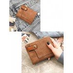 Women's RFID Bifold Leather Wallet Ladies Mini Purse with id Window Small Zipper Pocket for Coin Card Key Cash,Soft Compact Short Thin Wallet Women's RFID Bifold Leather Wallet Ladies Mini Purse with id Window Small Zipper Pocket for Coin Card Key Cash,Soft Compact Short Thin Wallet