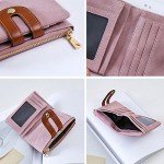 Women's RFID Bifold Leather Wallet Ladies Mini Purse with id Window Small Zipper Pocket for Coin Card Key Cash,Soft Compact Short Thin Wallet Women's RFID Bifold Leather Wallet Ladies Mini Purse with id Window Small Zipper Pocket for Coin Card Key Cash,Soft Compact Short Thin Wallet