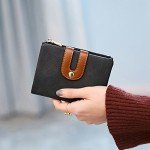 Women's RFID Bifold Leather Wallet Ladies Mini Purse with id Window Small Zipper Pocket for Coin Card Key Cash,Soft Compact Short Thin Wallet Women's RFID Bifold Leather Wallet Ladies Mini Purse with id Window Small Zipper Pocket for Coin Card Key Cash,Soft Compact Short Thin Wallet