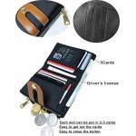 Women's RFID Bifold Leather Wallet Ladies Mini Purse with id Window Small Zipper Pocket for Coin Card Key Cash,Soft Compact Short Thin Wallet Women's RFID Bifold Leather Wallet Ladies Mini Purse with id Window Small Zipper Pocket for Coin Card Key Cash,Soft Compact Short Thin Wallet