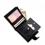 Women's RFID Bifold Leather Wallet Ladies Mini Purse with id Window Small Zipper Pocket for Coin Card Key Cash,Soft Compact Short Thin Wallet Women's RFID Bifold Leather Wallet Ladies Mini Purse with id Window Small Zipper Pocket for Coin Card Key Cash,Soft Compact Short Thin Wallet