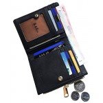 Women's RFID Bifold Leather Wallet Ladies Mini Purse with id Window Small Zipper Pocket for Coin Card Key Cash,Soft Compact Short Thin Wallet Women's RFID Bifold Leather Wallet Ladies Mini Purse with id Window Small Zipper Pocket for Coin Card Key Cash,Soft Compact Short Thin Wallet