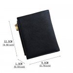 Women's RFID Bifold Leather Wallet Ladies Mini Purse with id Window Small Zipper Pocket for Coin Card Key Cash,Soft Compact Short Thin Wallet Women's RFID Bifold Leather Wallet Ladies Mini Purse with id Window Small Zipper Pocket for Coin Card Key Cash,Soft Compact Short Thin Wallet