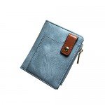 Women's RFID Bifold Leather Wallet Ladies Mini Purse with id Window Small Zipper Pocket for Coin Card Key Cash,Soft Compact Short Thin Wallet Women's RFID Bifold Leather Wallet Ladies Mini Purse with id Window Small Zipper Pocket for Coin Card Key Cash,Soft Compact Short Thin Wallet