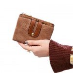 Women's RFID Bifold Leather Wallet Ladies Mini Purse with id Window Small Zipper Pocket for Coin Card Key Cash,Soft Compact Short Thin Wallet Women's RFID Bifold Leather Wallet Ladies Mini Purse with id Window Small Zipper Pocket for Coin Card Key Cash,Soft Compact Short Thin Wallet
