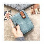 Women's RFID Bifold Leather Wallet Ladies Mini Purse with id Window Small Zipper Pocket for Coin Card Key Cash,Soft Compact Short Thin Wallet Women's RFID Bifold Leather Wallet Ladies Mini Purse with id Window Small Zipper Pocket for Coin Card Key Cash,Soft Compact Short Thin Wallet