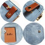 Women's RFID Bifold Leather Wallet Ladies Mini Purse with id Window Small Zipper Pocket for Coin Card Key Cash,Soft Compact Short Thin Wallet Women's RFID Bifold Leather Wallet Ladies Mini Purse with id Window Small Zipper Pocket for Coin Card Key Cash,Soft Compact Short Thin Wallet