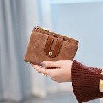 Women's RFID Bifold Leather Wallet Ladies Mini Purse with id Window Small Zipper Pocket for Coin Card Key Cash,Soft Compact Short Thin Wallet Women's RFID Bifold Leather Wallet Ladies Mini Purse with id Window Small Zipper Pocket for Coin Card Key Cash,Soft Compact Short Thin Wallet