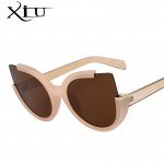 XIU Round Shade Summer Fashion Sunglasses Women Vintage Brand Designer Glasses For Ladies Gafas Retro Oculos UV400