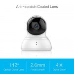 YI Dome Camera Pan/Tilt/Zoom Wi-Fi IP Indoor Security Surveillance System 720p HD Night Vision, Motion Tracker, Auto-Cruise, Remote Monitor with iOS, Android App - Cloud Service Available