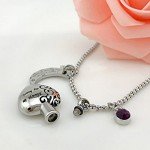 YOUFENG Urn Necklaces for Ashes Always in My Heart Love You to the Moon and Back 12 Birthstones Styles Necklace