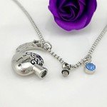 YOUFENG Urn Necklaces for Ashes Always in My Heart Love You to the Moon and Back 12 Birthstones Styles Necklace