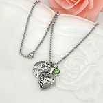 YOUFENG Urn Necklaces for Ashes Always in My Heart Love You to the Moon and Back 12 Birthstones Styles Necklace