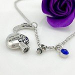 YOUFENG Urn Necklaces for Ashes Always in My Heart Love You to the Moon and Back 12 Birthstones Styles Necklace