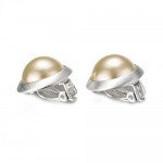 Yoursfs Clip earring Ivory pearl Round Earrings no Pierced Clip on Earrings for girl…