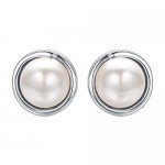 Yoursfs Clip earring Ivory pearl Round Earrings no Pierced Clip on Earrings for girl…