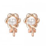 Yoursfs Clip earring Ivory pearl Round Earrings no Pierced Clip on Earrings for girl…