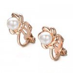 Yoursfs Clip earring Ivory pearl Round Earrings no Pierced Clip on Earrings for girl…