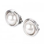 Yoursfs Clip earring Ivory pearl Round Earrings no Pierced Clip on Earrings for girl…
