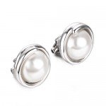 Yoursfs Clip earring Ivory pearl Round Earrings no Pierced Clip on Earrings for girl…