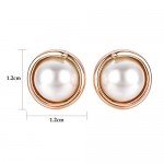 Yoursfs Clip earring Ivory pearl Round Earrings no Pierced Clip on Earrings for girl…