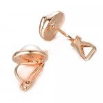 Yoursfs Clip earring Ivory pearl Round Earrings no Pierced Clip on Earrings for girl…