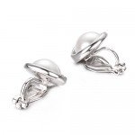 Yoursfs Clip earring Ivory pearl Round Earrings no Pierced Clip on Earrings for girl…
