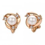 Yoursfs Clip earring Ivory pearl Round Earrings no Pierced Clip on Earrings for girl…