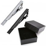 Zysta 2-8pcs Mixed Mens Exquisite Tie Bar, Stainless Steel Luxury Fashion Tie Pinch Clip, Set for Regular Ties 2.3 Inch + Gift Box