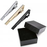 Zysta 2-8pcs Mixed Mens Exquisite Tie Bar, Stainless Steel Luxury Fashion Tie Pinch Clip, Set for Regular Ties 2.3 Inch + Gift Box