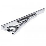Zysta 2-8pcs Mixed Mens Exquisite Tie Bar, Stainless Steel Luxury Fashion Tie Pinch Clip, Set for Regular Ties 2.3 Inch + Gift Box