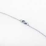 diamondidde Personalized Custom Message Names Pendant Necklace Unisex Stainless Steel Vertical Cuboid Bar Necklace