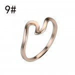 susenstone 2018 NEW Wave Ring Wedding Ring For Women Jewelry Accessories Engagement Ring Women Dress Party Rings