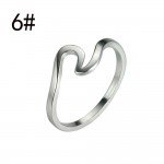 susenstone 2018 NEW Wave Ring Wedding Ring For Women Jewelry Accessories Engagement Ring Women Dress Party Rings