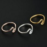 susenstone 2018 NEW Wave Ring Wedding Ring For Women Jewelry Accessories Engagement Ring Women Dress Party Rings